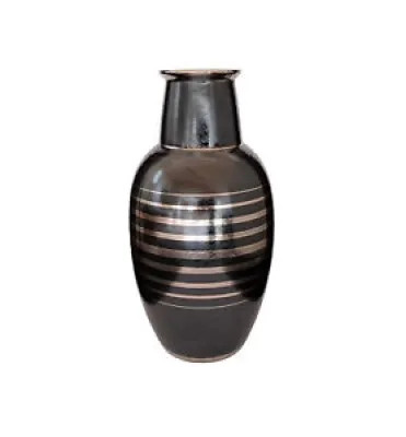 Vase en céramique noir - catteau