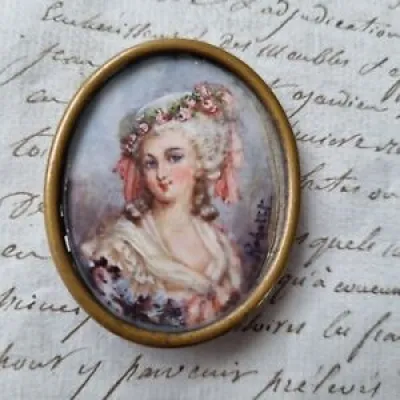 Portrait Miniature Mme de Lamballe