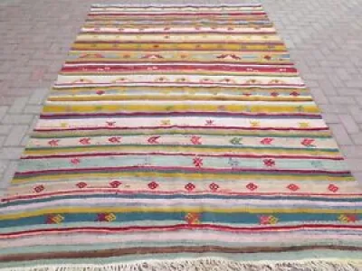 Vintage turkish Kilim, - striped