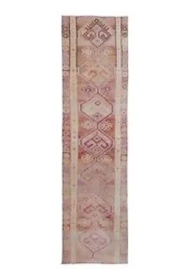 Vintage Anatolian Oushak - kars runner rug