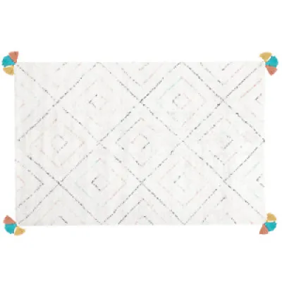 Tapis Rectangulaire Blanc - polyester