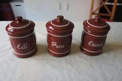 ANCIENNE SERIE 3 POTS - emailles