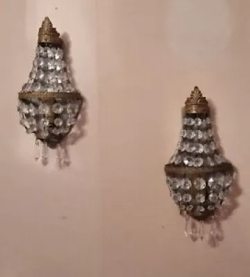 Set of two French Basket - lights