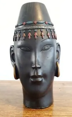 Rare Vase tête de bouddha