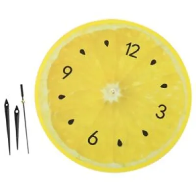 3X(citron Fruit Horloge - citron