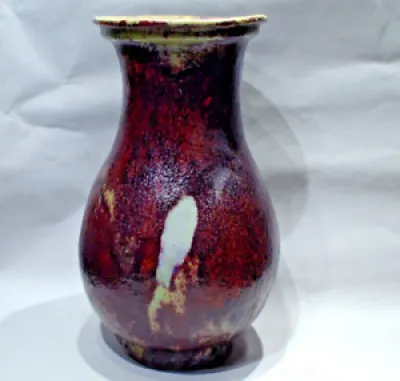 Japon Grand Vase Porcelaine - sang boeuf