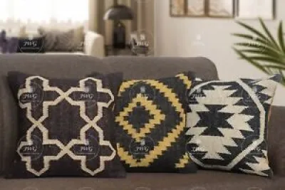 Indian Handwoven Kilim - cushion