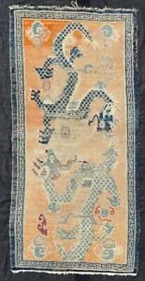 Antique tapis tibetain - blue