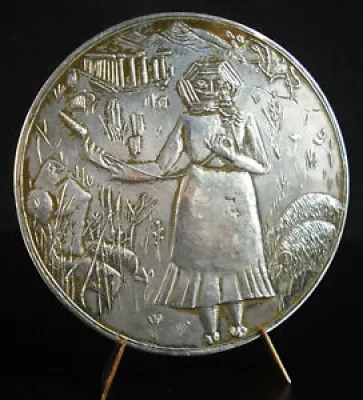 Médaille Grèce paysanne - grecque