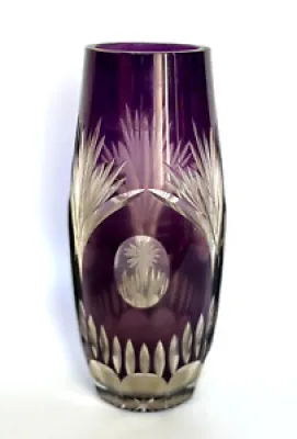 Vase en verre  de Bohème - lie