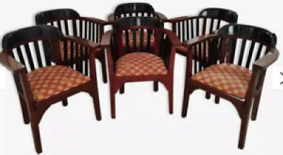 6 fauteuils Art Nouveau - hoffmann