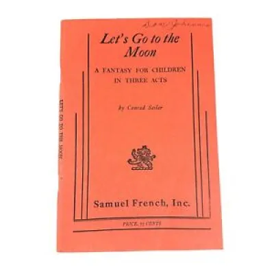 1956 Lets Go To The Moon - book