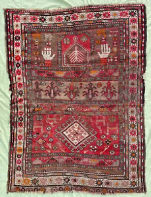 Antique tapis prière - rug