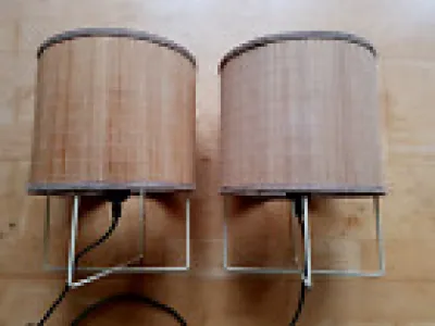 Paire 2 lampes vintage - variateur