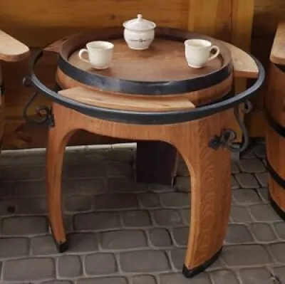 Table en bois chêne - balcon