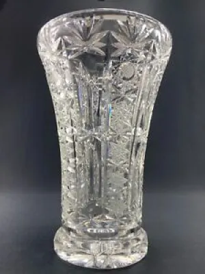Grand vase en cristal - richement