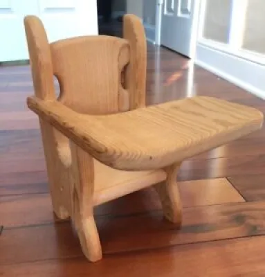 Doll Chair Rocking Teddy - wooden