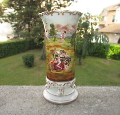 Vase XIXe en porcelaine - florence