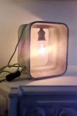 Lampe cube béton design