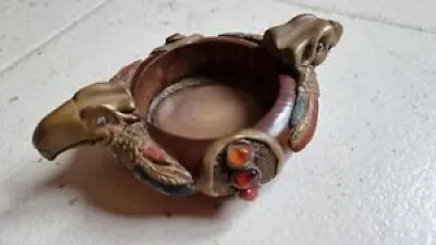 Antique carved ashtray
