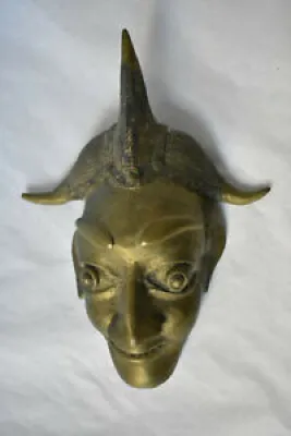 Masque africain bronze - cire
