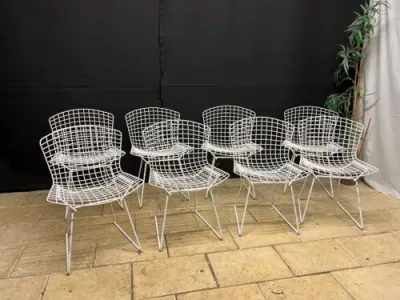 8 Chaises vintages Harry - maille