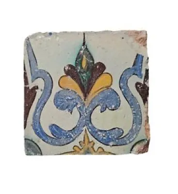Carreau décor ottoman, - iznik