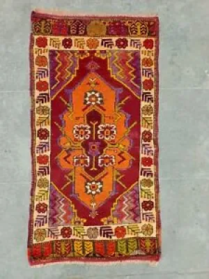 Antique beautiful hand - yastik rug