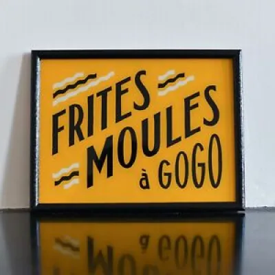 Panneau Frites Moules - gogo