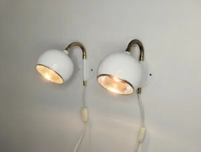 Pair of atomic wall lamps,