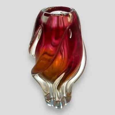 Vase en verre art bohème - jozef