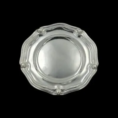 Grand Plat Rond En Argent - french