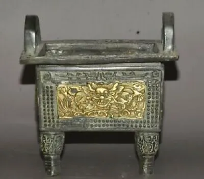 12 CM Xuande Année Bronze
