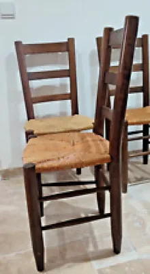 Série de 4 chaises Bauche - barreaux