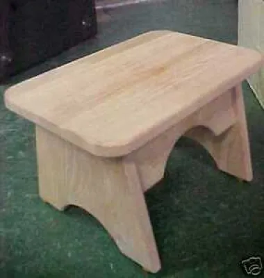 SOLID Oak wooden wood - stool