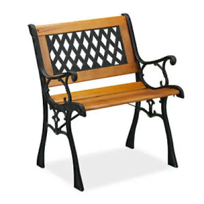 Chaise en bois, balcon, terrasse, fauteuil jardin, mobilier vintage