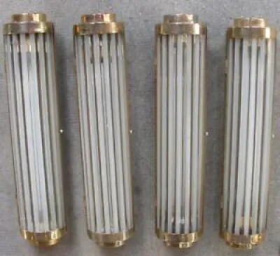 1970' Série De 4 Appliques - tubes