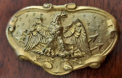 Bronze doré Broche Aigle - officier