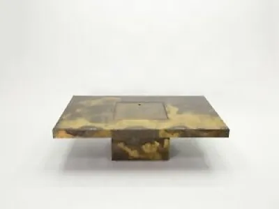 Unique table basse laiton