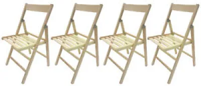 Trousse 4 Chaises Bois - camping