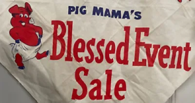 Vintage Pig Mama Muslim - pillow
