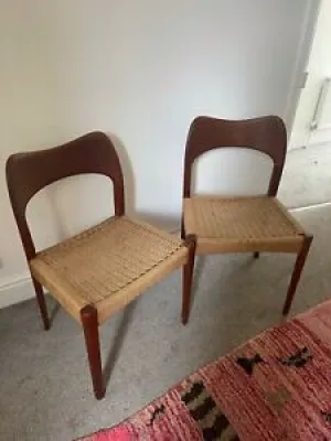 Deux chaises de salle - danoises