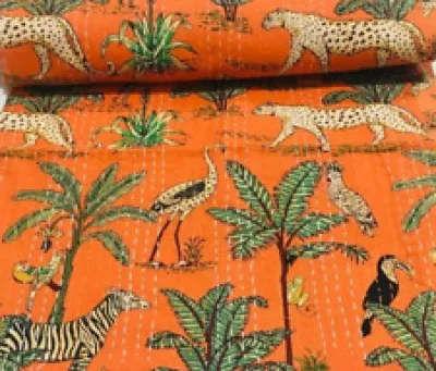 Handmade Orange Kantha - couverture