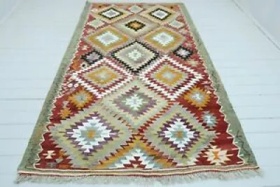Vintage Turkish rug, - wool rug