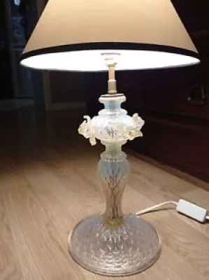Lampe vintage Verre opalescent - barovier