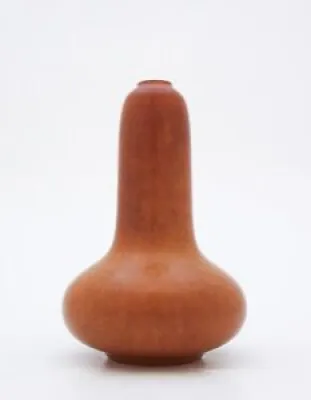 Brown Ceramic Vase gunnar - nylund rorstrand