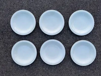 6 Assiettes Plates XIXÈME - perles