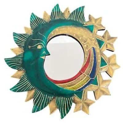 Large wooden CELESTIAL - mirror