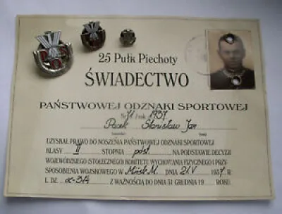 Insigne Badge POS émail - polonais