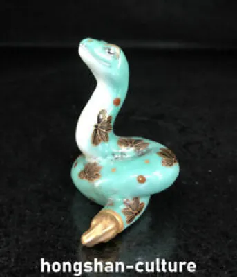 3 Qianlong Émail Porcelaine - serpent